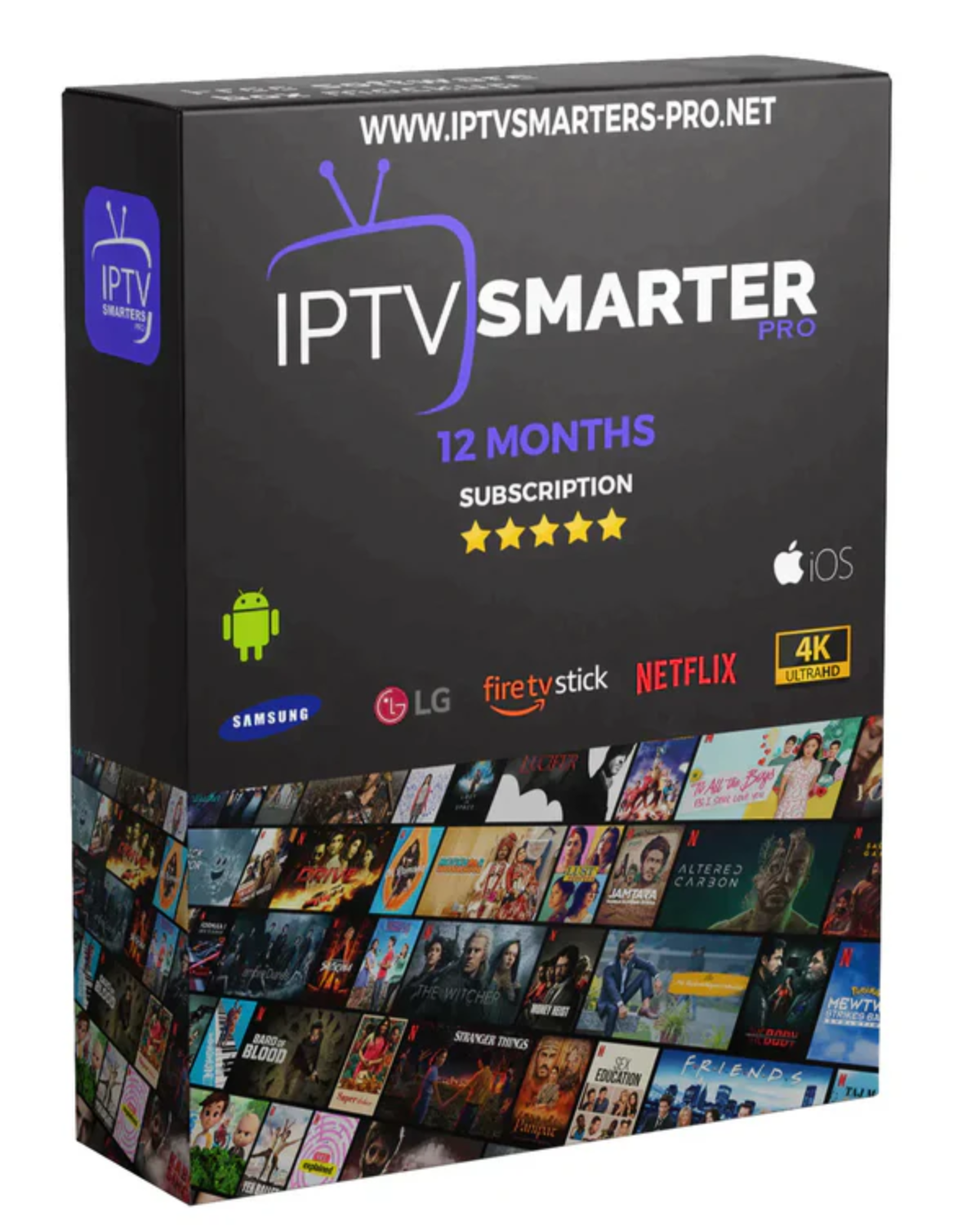 1 Year IPTV Subscription 12 Months IPTV Smarters Pro